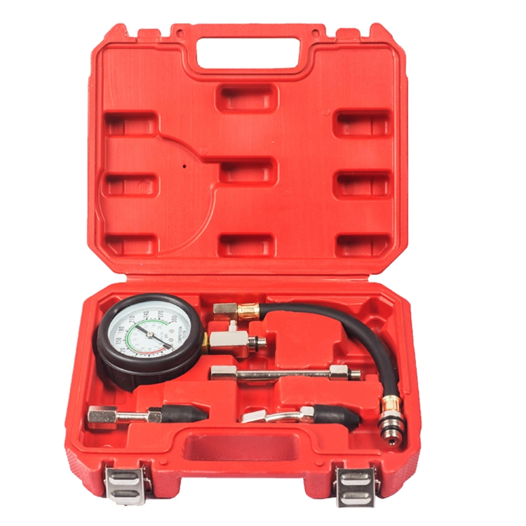 Workshop Tool Quick Cylinder Pressure Meter Compression Tester Kit Petrol Engine Pressure Gauge