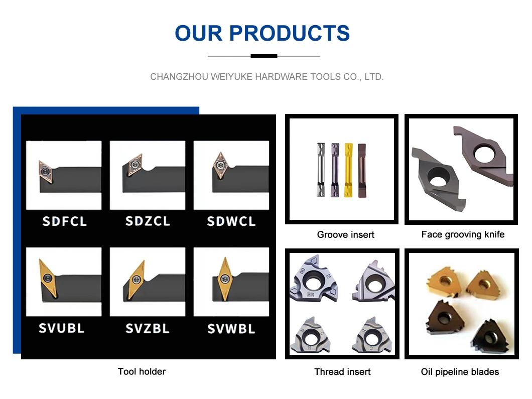 Wyk CNC Carbide Thread Cutting Inserts|Changzhou 16IR AG55 Vp15TF Ue6020 Us735 Carbide Inserts Thread Turning Tool Lathe Cutting Tool